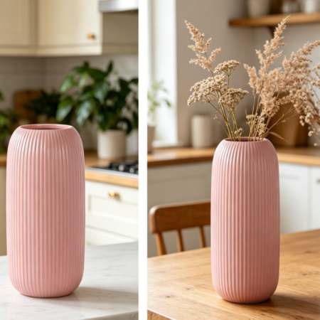 Pink Ceramic Vase – Modern Home Décor