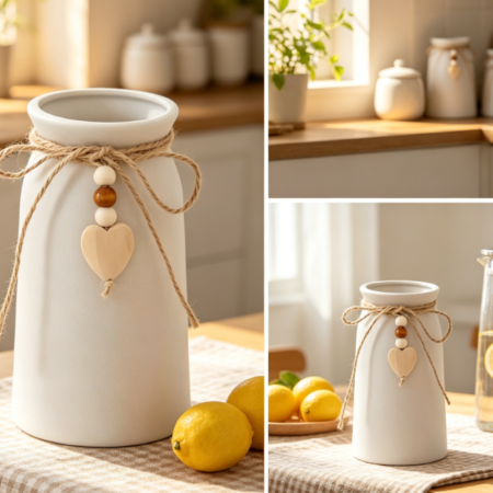 Bohemian Ceramic Vase – Rustic-Style Décor